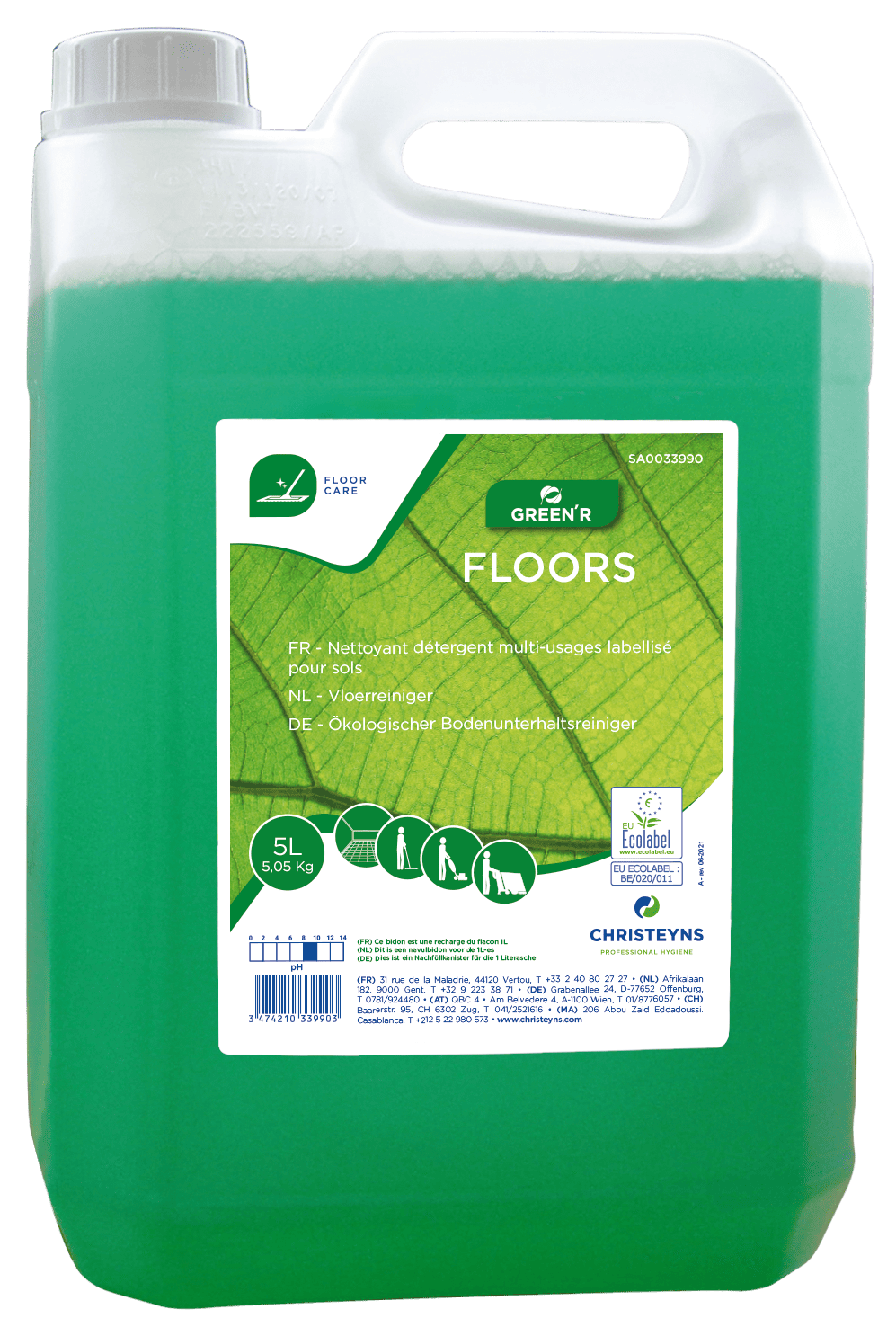 Produit Hygiène Christeyns RecycleMe Ecolabel Européen