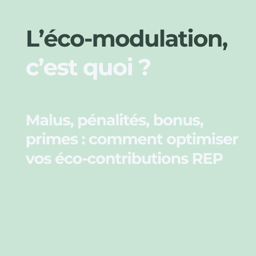 Éco-modulation REP bonus malus éco-contributions